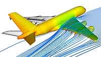 Numerische Strömungssimulation an einem Airbus A380