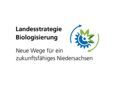 Schriftzug Landesstrategie Biologisierung - Neue Wege für ein zukunftsfähiges Niedersachsen