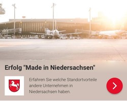 Banner "Erfolg Made in Niedersachsen"