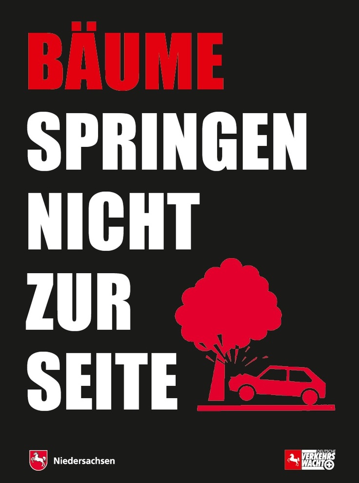 Plakat Baumunfälle