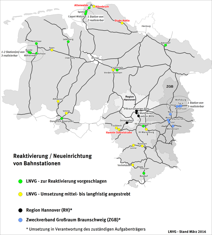 Reaktivierung / Neueinrichtung von Bahnhaltepunkten