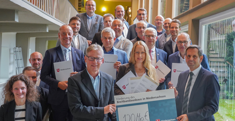 Förderbescheid, Glasfaserausbau, Breitband, Digitalisierung