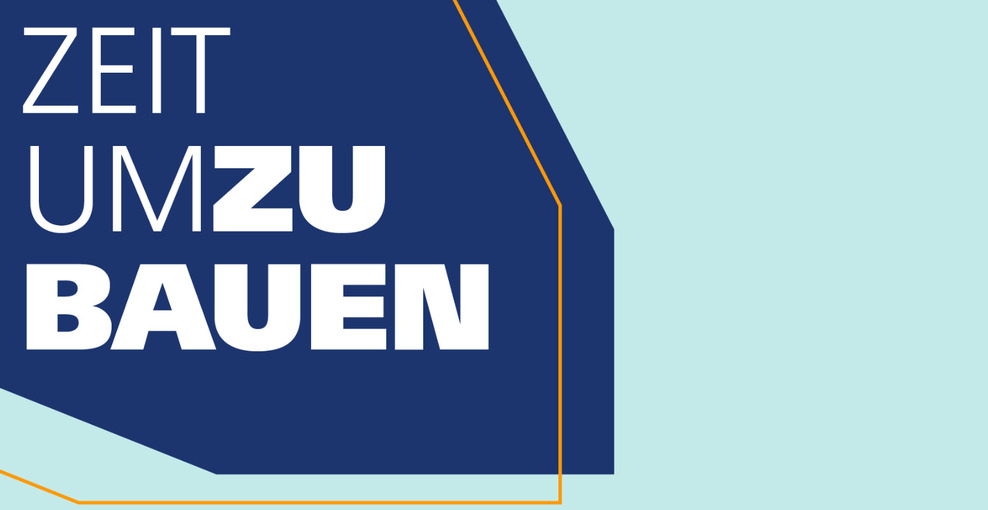 Schriftzug Zeit um zu Bauen