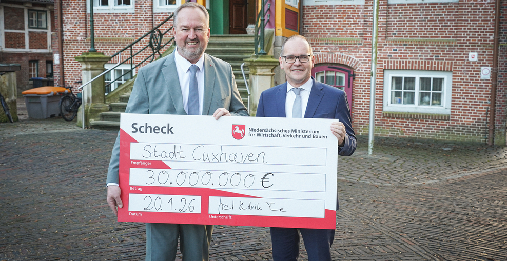 Förderbescheid, GRW, Cuxhaven, Hafenzubringer, Offshore, Infrastruktur